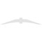 Ekena Millwork Archdale Architectural Grade PVC Gable Bracket, 84"W x 14"H x 2"D x 6"F, 4/12 Pitch GBP084X14X0206ARC00 - alternate 4
